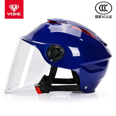 Motosiklet dəbilqələri – Helmet - one-size-fits-all-365-3c-deep-blue-lens-comes-with-ear-protection-chin-support