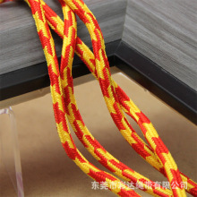 高速机产 6MM粗彩色低弹涤纶绳裤腰圆抽绳服装辅料装饰配件包芯绳