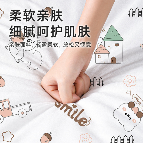 Travel printed disposable three-piece set, individually packed quilt cover, pillowcase, sleeping bag, bedding, travel business trip outfit