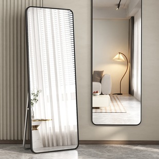 Full-Length Dressing Mirror for Home Use, Girls' Bedroom Floor Mirror, Dormitory Wall-Mounted Mirror, Rental House Wall-Mounted Large Fitting Mirror