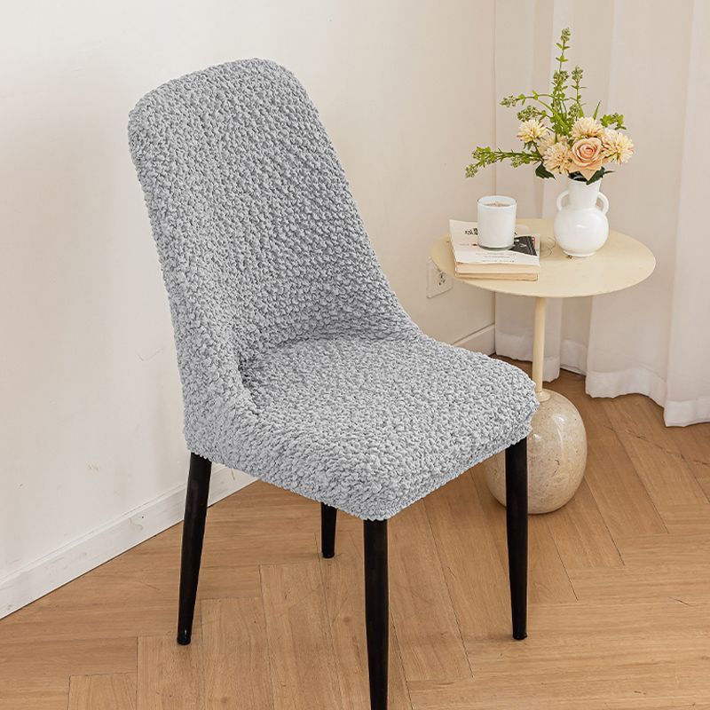 cubierta de silla de arco de tela de tela de alta elástica respaldo respirado doméstico cubierta de silla de mesa de comedor cuatro estaciones cubierta de taburete universal a prueba de polvo