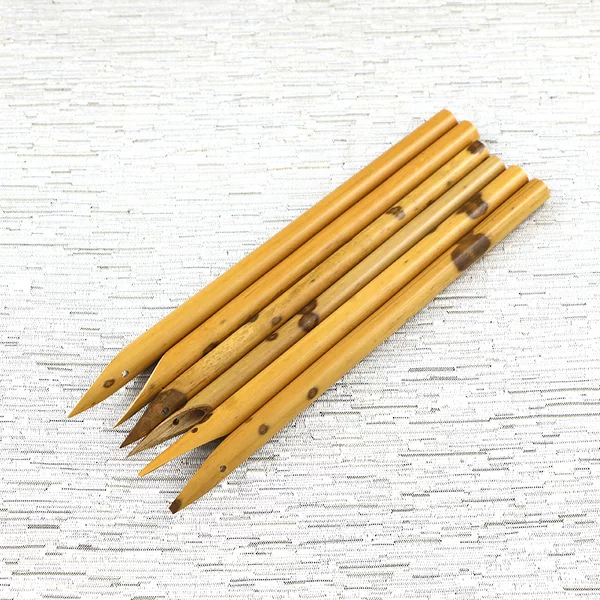 Bamboo dip pen pen Xizang art word painting pen left oblique right oblique flat head dip pen dip pen