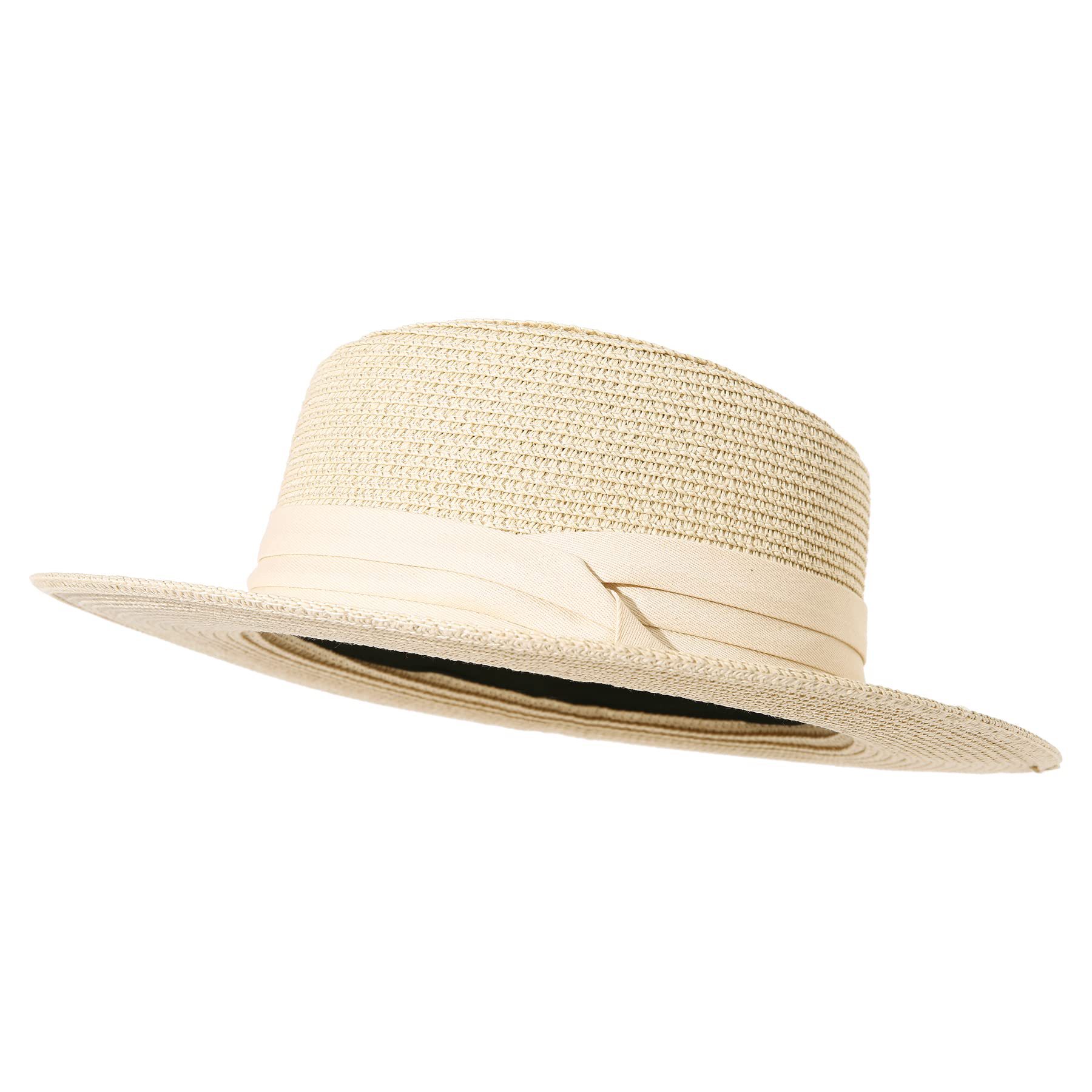 1219g Weight Sun Hat Hats Type Outdoor, Beach Occasion Straw Material Solid Color Pattern Spring&Summer Season Women's Gender Basic, Hawaiian, Vacation Style Short Brim Rim Women's Basic Hawaiian Vacation Solid Color Short Brim Sun Hat 10