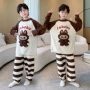 加厚男童男孩大童家居服