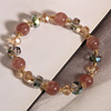 Summer crystal bracelet, universal fashionable jewelry, accessory, simple and elegant design