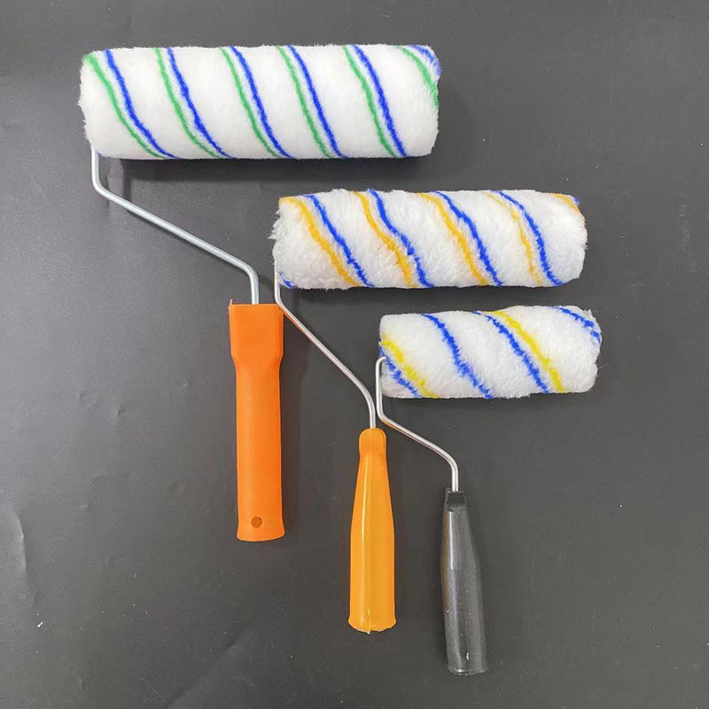 Cepillo de rodillo de lana fina cepillo de rodillo de pintura de látex cepillo de rodillo de pintura cepillo de rodillo de pulgar 4 pulgadas 6 pulgadas 9 pulgadas cepillo de rodillo de hilo de algodón