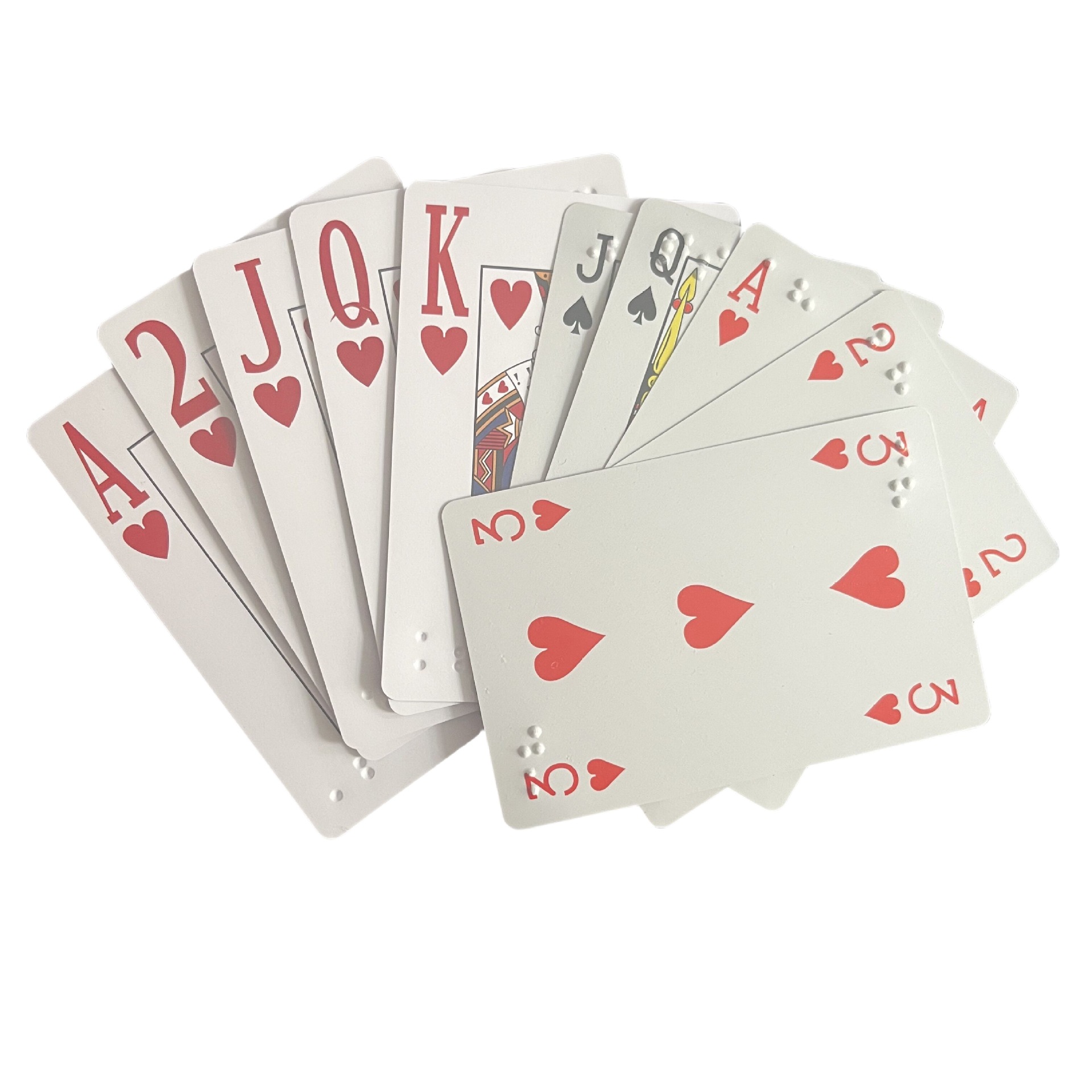 Braille Playing Cards for the Blind, Plastic Braille Cards, Thickeneded Vision-Impaired Supplies, Blind Products, Blind Products