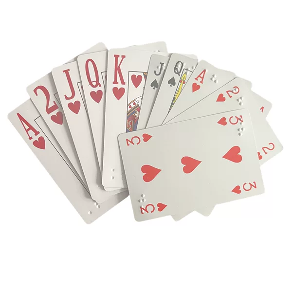 Braille Playing Cards for the Blind, Plastic Braille Cards, Thickeneded Vision-Impaired Supplies, Blind Products, Blind Products