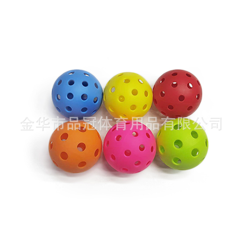 Pelota de pickleball en barril plástico – superdura, inyección/rotomoldeo, 40 agujeros, para entrenamiento de golf