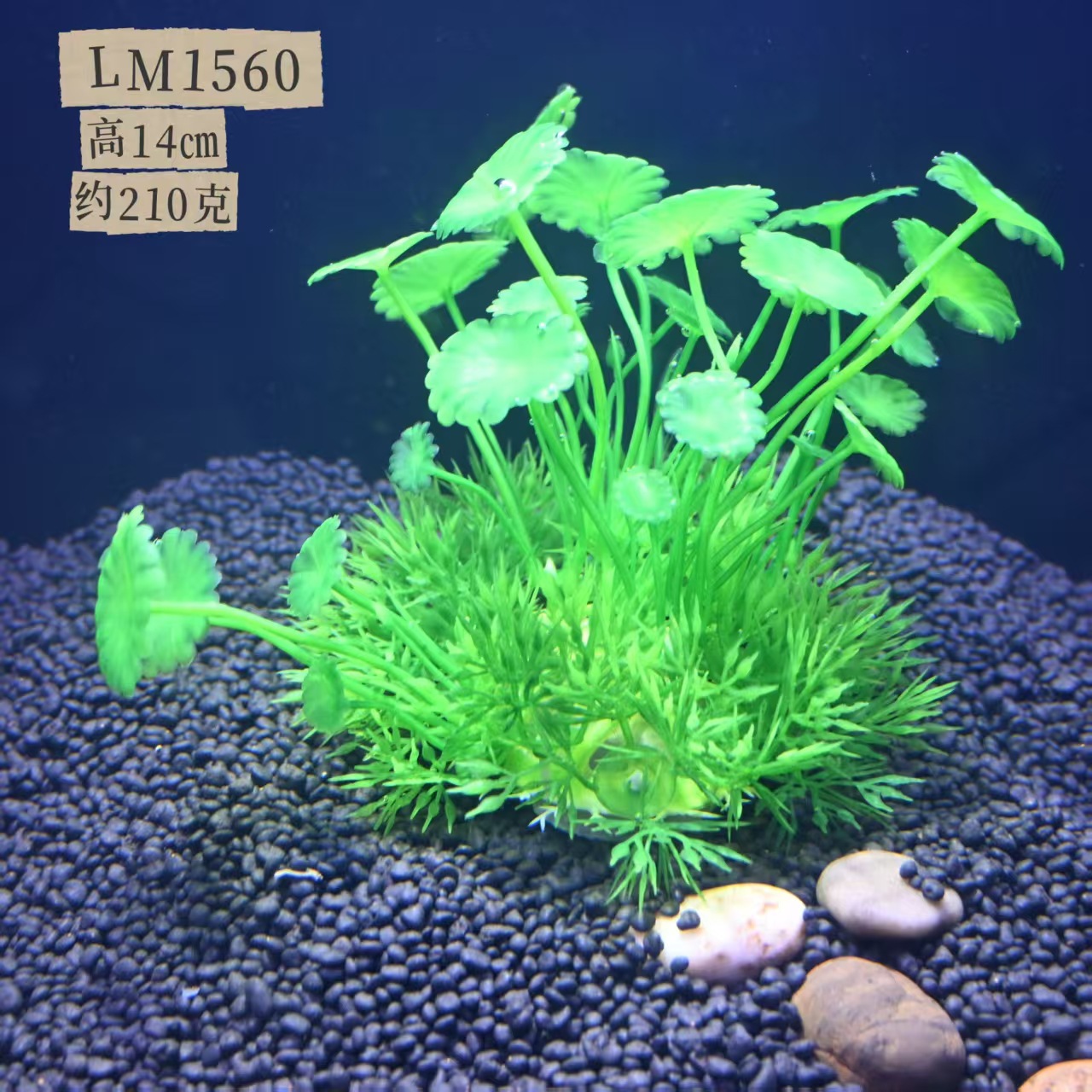 Acuario Decorativo — Césped Artificial y Plantas Acuáticas Plásticas (Fábrica)