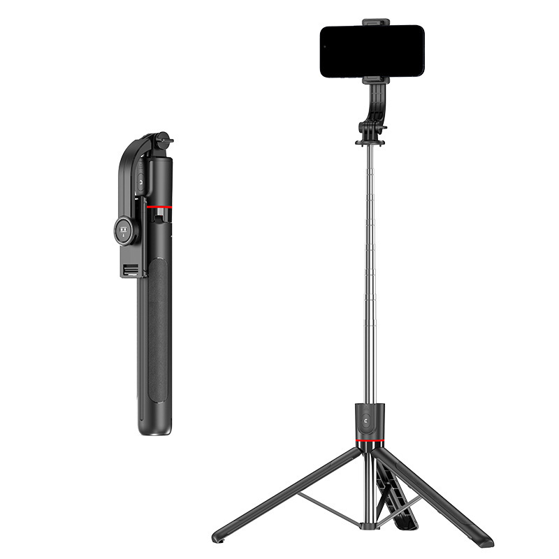 Long handheld tripod, phone holder, 1.7m, bluetooth