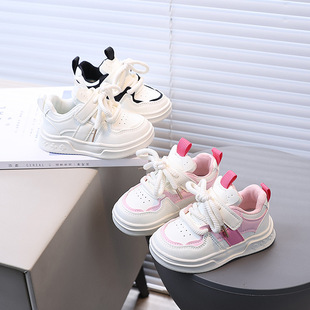 White Shoes Baby sneaker Spring and Autumn New Girls Casual Shoes Boys Shoes Children's Shoes Soft Sole Comfortable