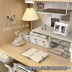 二層デスクトップ収納ラック、コンピュータ高架ラック、寮デスク、デスク改修グッズ、学生ワークステーション収納