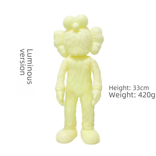 MANDKAWS Sesame Street Standing Pose Internet Celebrity Bear Creative Action Figure Doll Figurine Large Display Piece