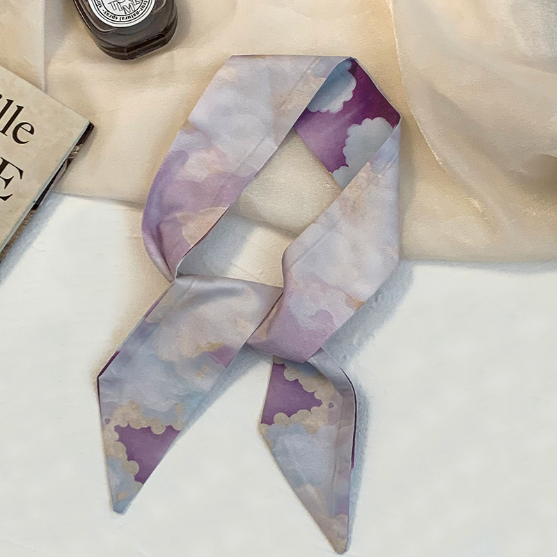 Pañuelo de seda, banda larga, sensación de alta calidad, nuevo bolso atado, decoración de cinta, bufanda, estilo antiguo, tinta, turbante, cinta para el cabello, accesorios para el cabello