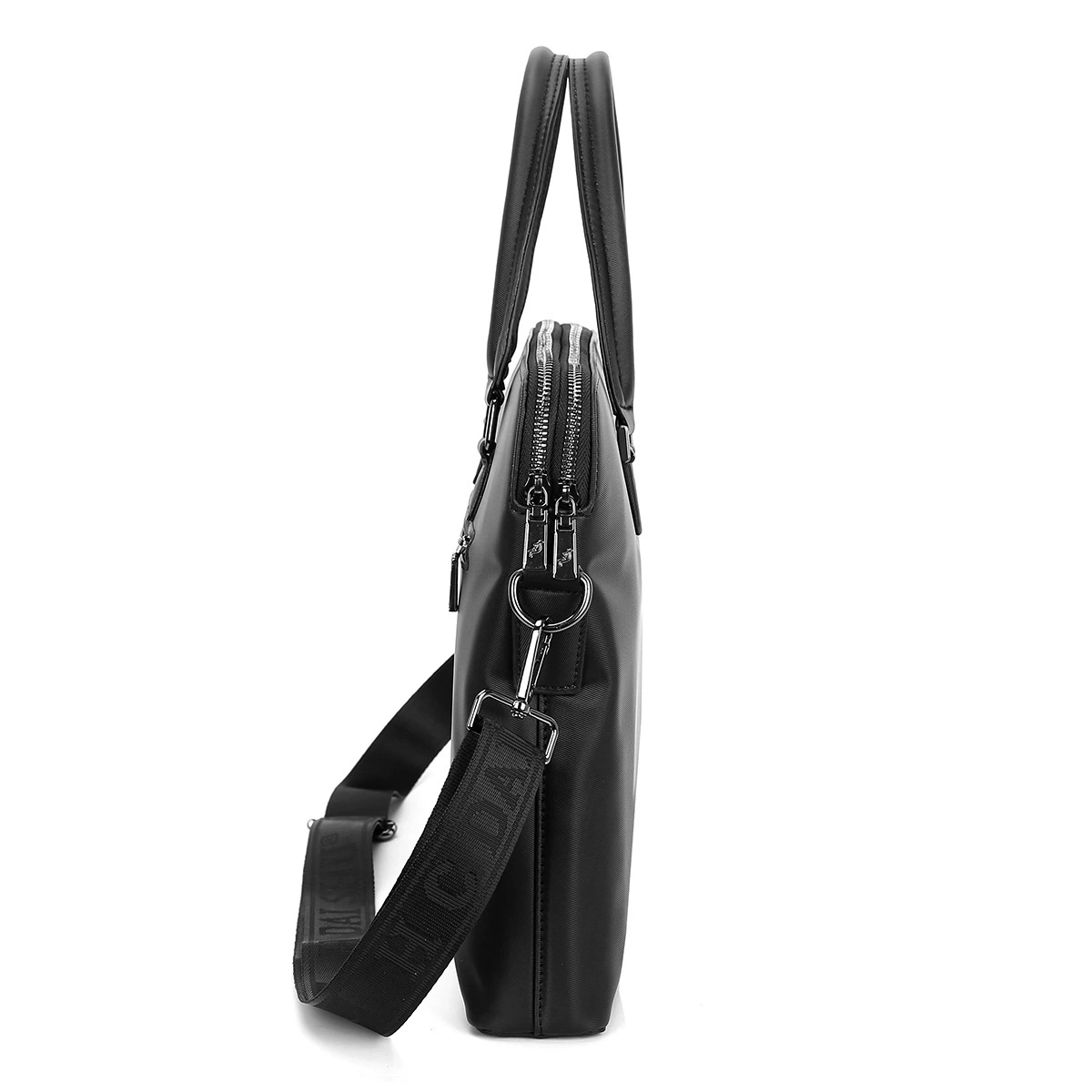 Men's handheld purse for documents, capacious linen bag for folders