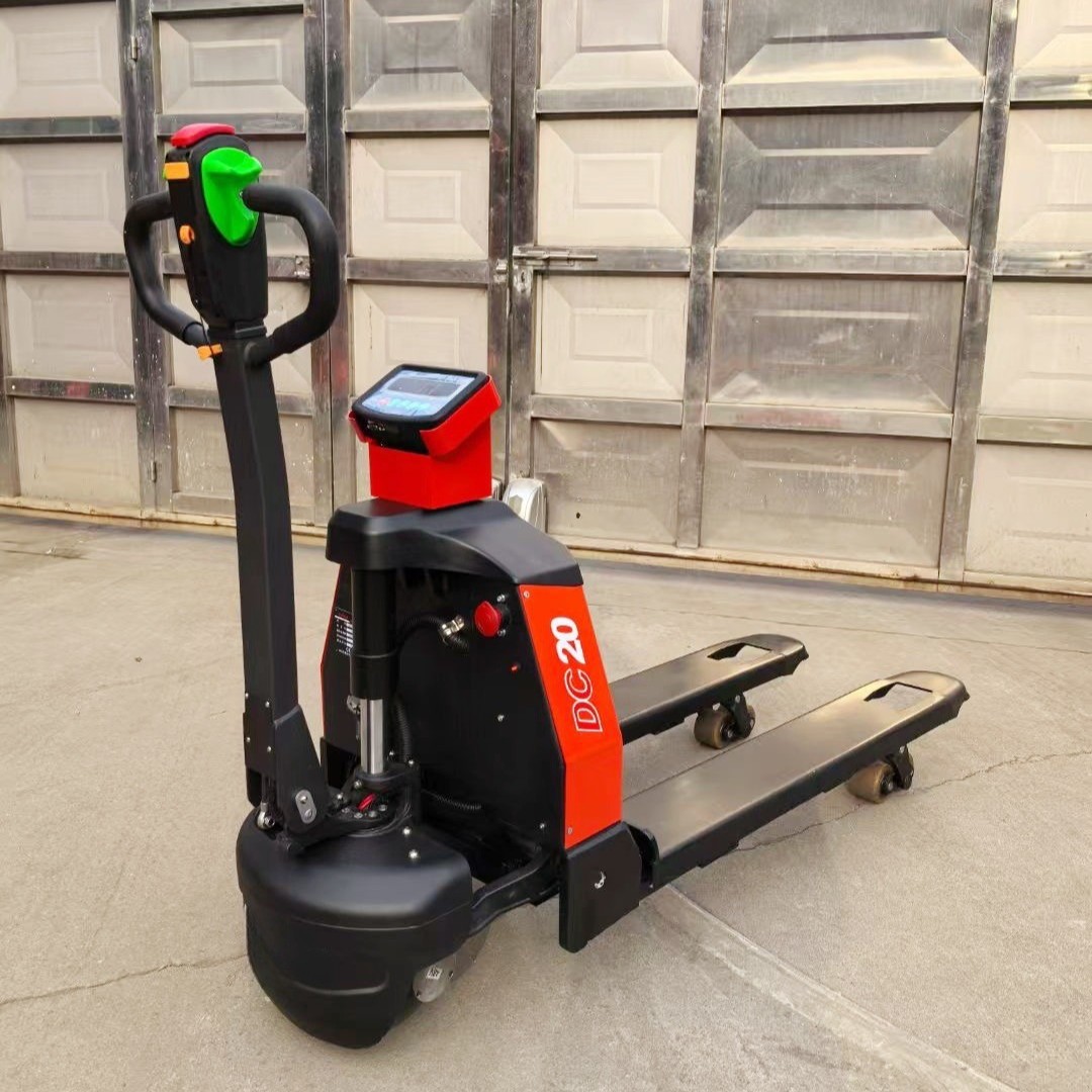 称重电动搬运车带秤电动托盘车液压车电动叉车拖车电子秤地牛杭州