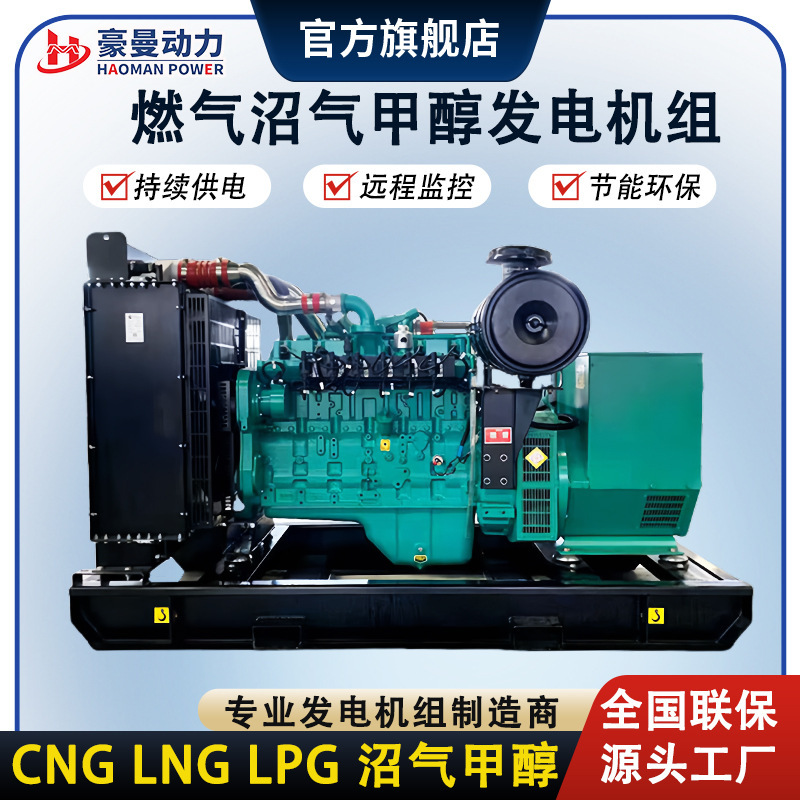 天燃气发电机组150KW甲醇发电机养殖场养猪厂用120KW沼气发电机组|undefined