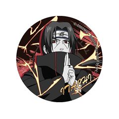 NARUTO-ナルト- 20周年記念 ウィザード サスケ ナルト カカシ ウォーターゲート 缶レーザーバッジ