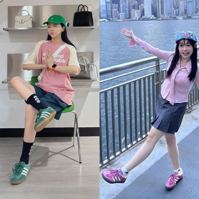 莆田靴サンバトレーニングシューズピュアオリジナルクローバー男性と女性アディダス白靴スポーツシューズ白と黒のカジュアルスニーカー|undefined