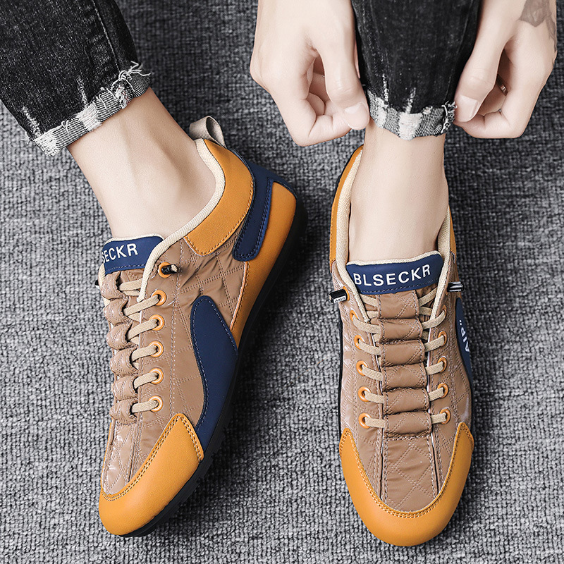 Herrenschuhe Herbst Atmungsaktives Mesh Forrest Gump Sportschuhe Boardschuhe Ein-Pedal Weiche Sohle Rutschfest Herren Xiaobai Fahr-Freizeitschuhe_voghion.com