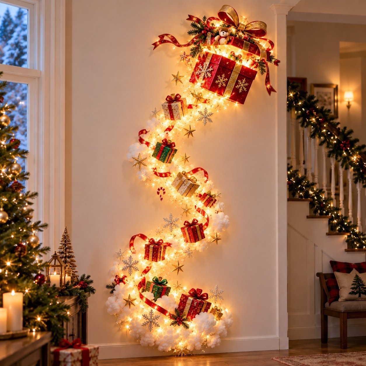 Cross - Border Pocket Christmas Magic Trail Wall Light Christmas Magic Wall Light