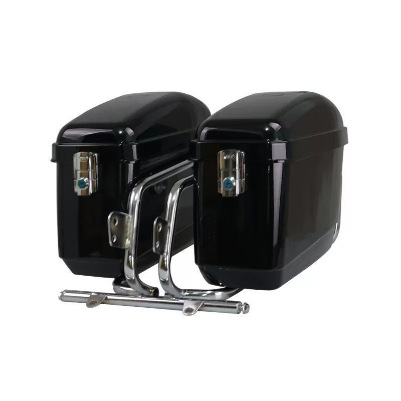 Общая боковая коробка мотоцикла модифицирована ретро большой двухколесный боковой ящик полный набор инструментов с обеих сторон водонепроницаемый