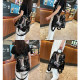 Fashion Backpack Women's 2022 New All-match High-end Genuine Leather Backpack Large Capacity Casual Hot Rhinestone Shoulder Bag Trendy