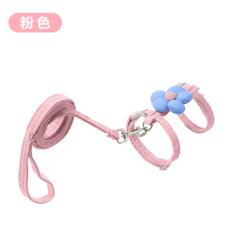 Flores para gatos, cuerda de tracción para mascotas en forma de I, cuerda de tracción para perros pequeños, cuerda de tracción para gatos para caminar