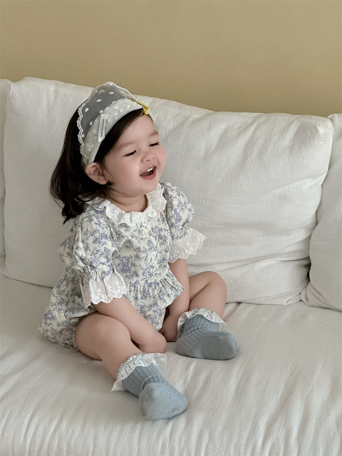Ropa de verano con bolso floral de encaje para bebés, ropa fina para niños coreanos 2025, ropa de verano para bebés, mameleros para niñas image 5