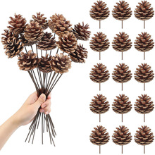 仿真植物干果松果插花配件工艺品装饰品干花创意摆件布置圣诞摆件