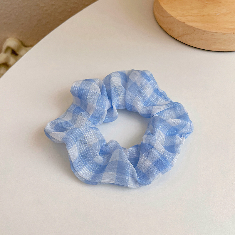 Lazo para el cabello de intestino grueso de encaje de alta calidad de Corea del Sur, flor para la cabeza duradera de todo fósforo, banda de goma de alta elasticidad, bufanda cuadrada, cuerda para el cabello