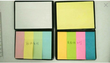 Cross-border exclusive supply of creative sticky notes/post-it notes pu fluorescent note pads leather note wholesale