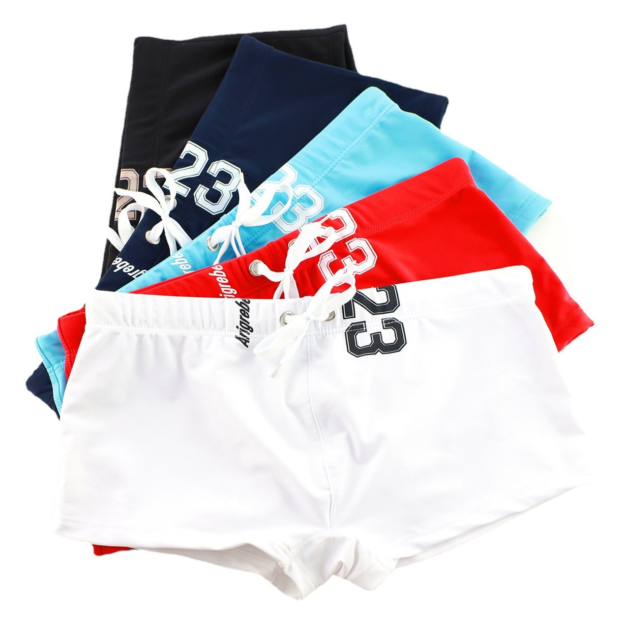 Fashion Swimming Trunks Men's Swimwear Men's Boxers plus size Quick-drying Loose New Swimming U Shorts Men's Equipment