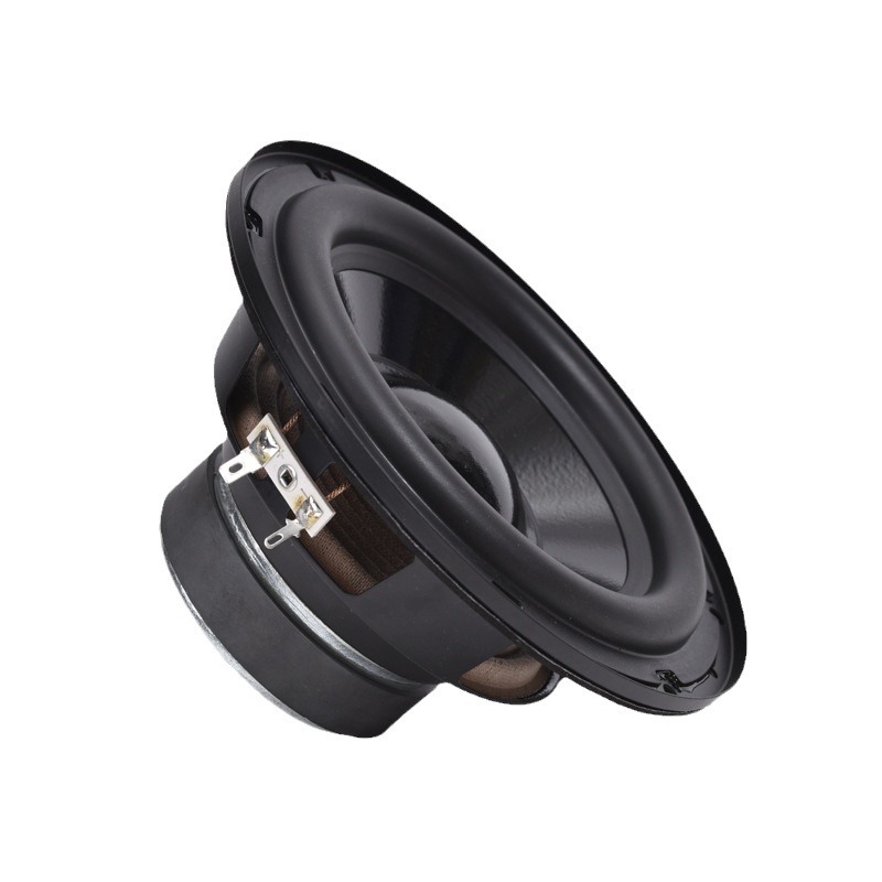 Fabricante de altavoces subwoofer magnéticos externos impermeables IPX5 con borde de goma de papel, soporte plegable positivo redondo de 6.5 pulgadas, 4Ω, 40W.