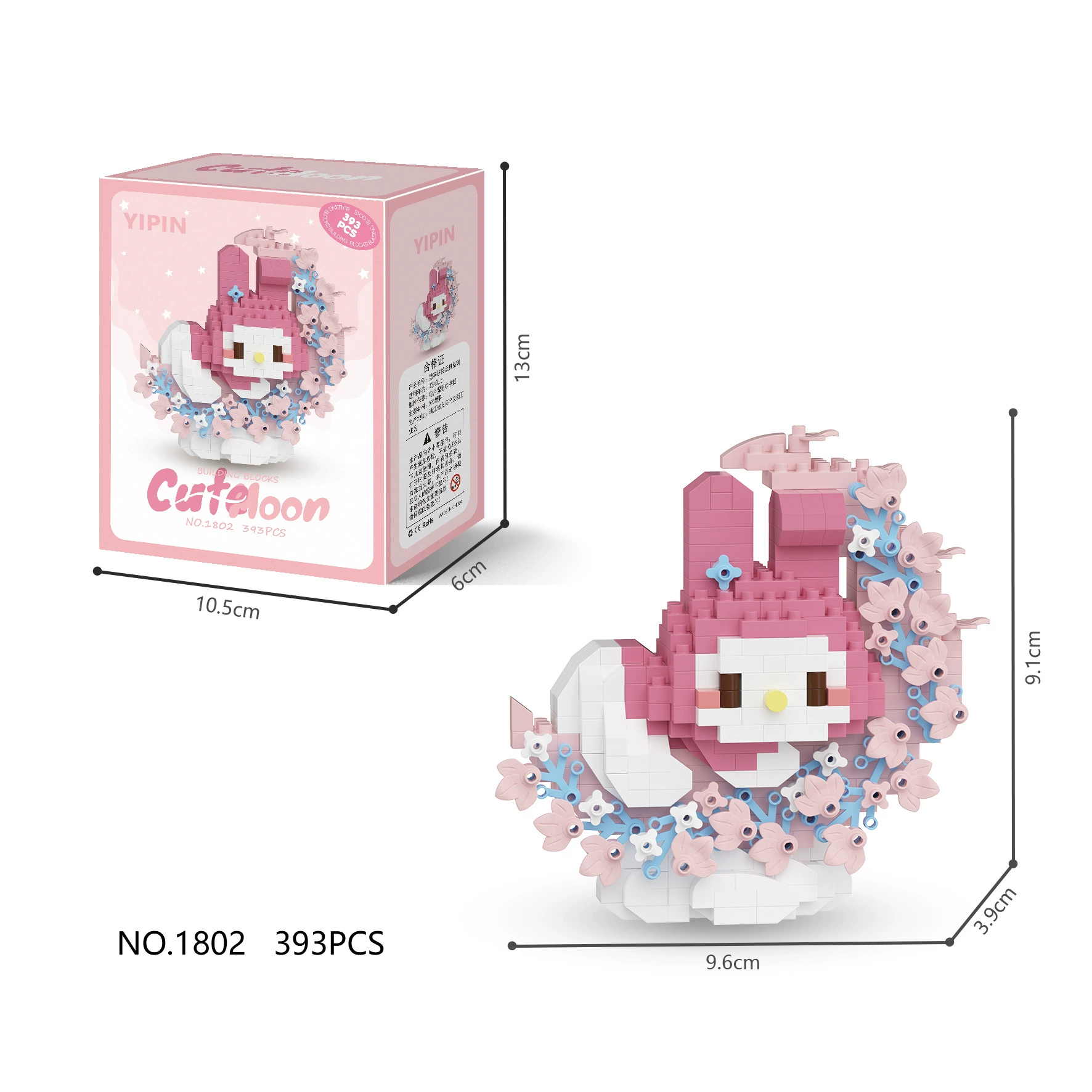 Lego, sanrio, constructor, toy, small particles, Birthday gift