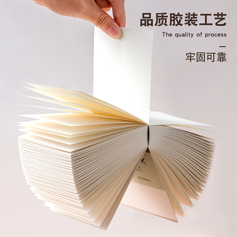 三合一便箋本は粘りのない便箋紙の大容量は、ネットの赤い伝言ノートのノートを裂くことができる|undefined