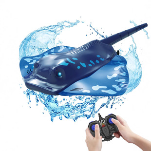 New remote control devil fish simulation waterproof lighting fish tank children's electric remote control boat undersea toys cross-border exclusive