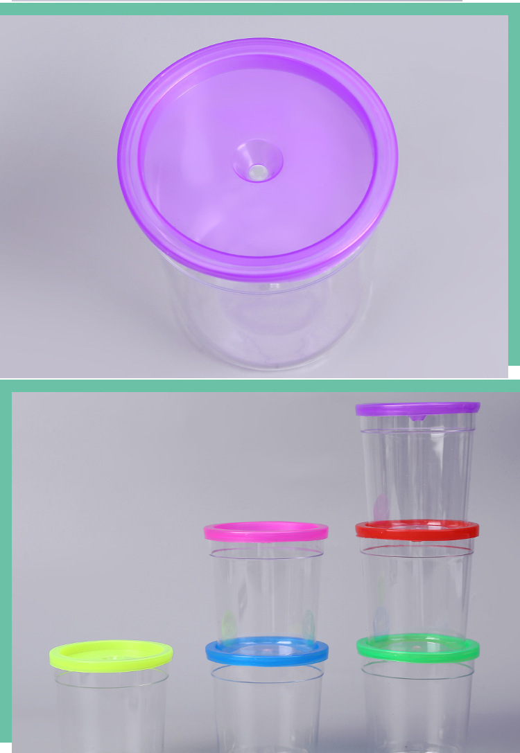 摆摊鱼缸斗鱼罐水母杯批发昆虫玩具盒观赏小鱼盒水