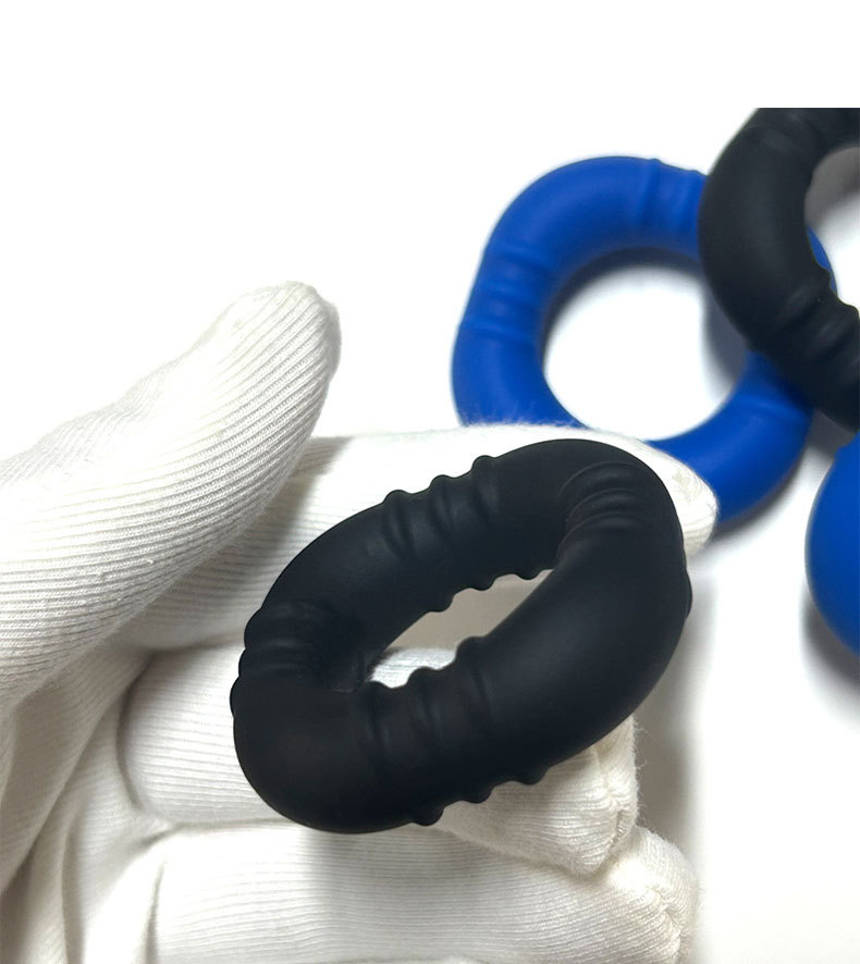 Liquid Silicone Lock Ring Penis Ring, Manual Control, Stretchy Adult Toy — detail image 4