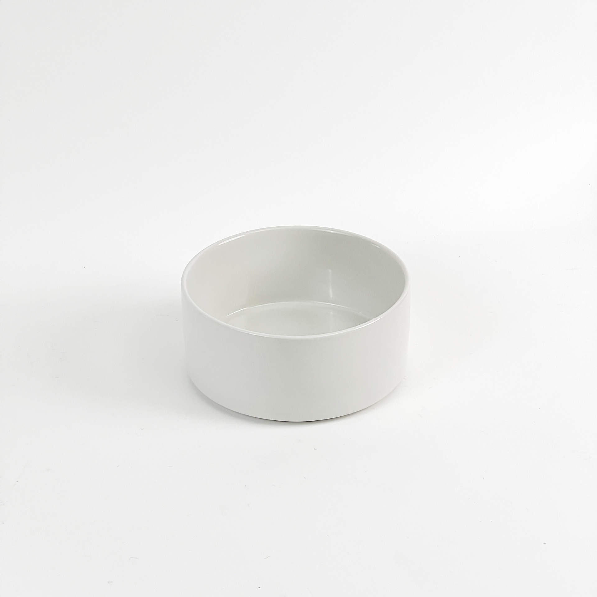 Cuenco para gatos, cuenco doble de cerámica, cuenco de agua, marco de madera integrado para proteger el espino cervical, cuenco alto para perros, cuenco para perros, cuenco para beber, cuenco simple para mascotas