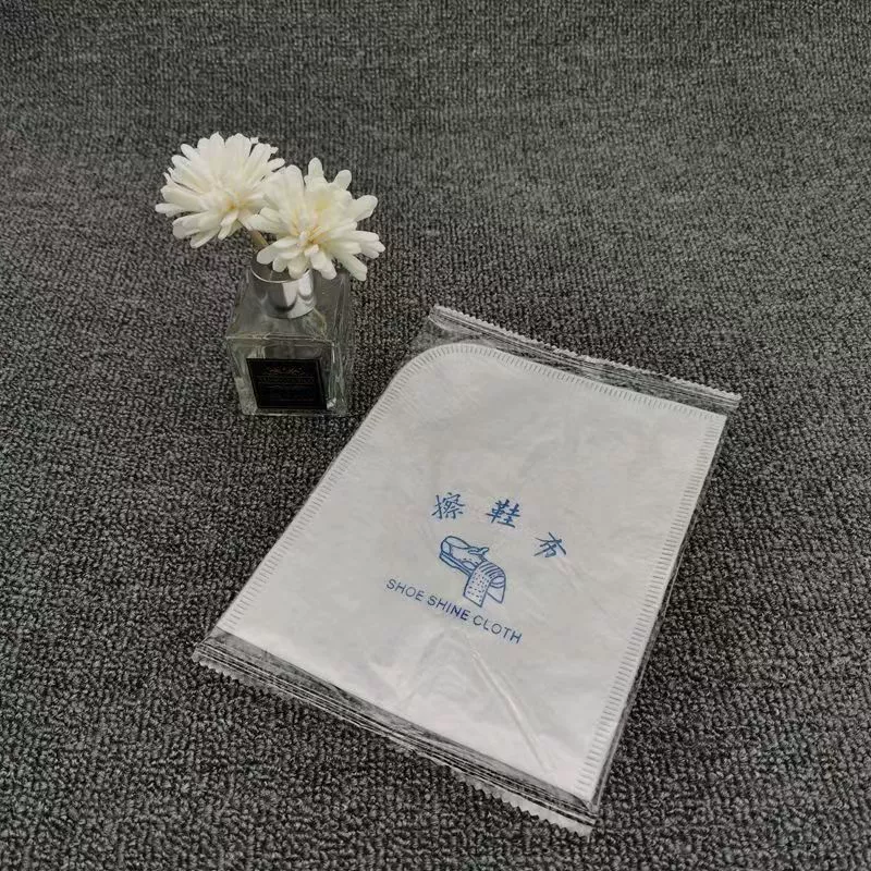 Спот-отель одноразовая ткань для чистки обуви в гостиничном номере Туристические принадлежности
