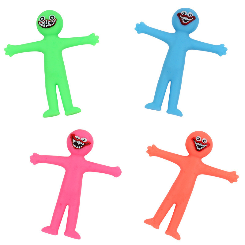 Amazon Little Man Poppy Minion Le La La Fun Decompression Vent TPR Factory Wholesale Christmas Buns Pinch Fun