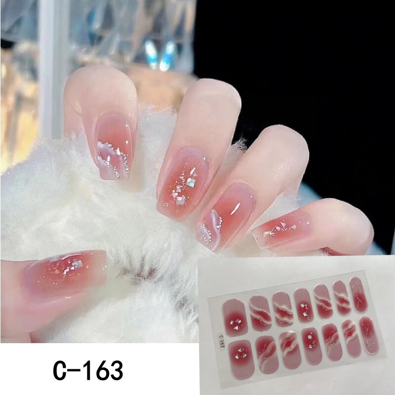 Nail Stickers New Style 3D Nail Stickers Cherry Blossom Removable High-End Luxury Nail Stickers Factory Direct Sales and Dropshipping