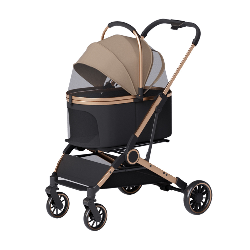 애완 동물 카트 경량 접이식 별도의 개 고양이 테디 아웃 작은 애완 동물 카트 도매