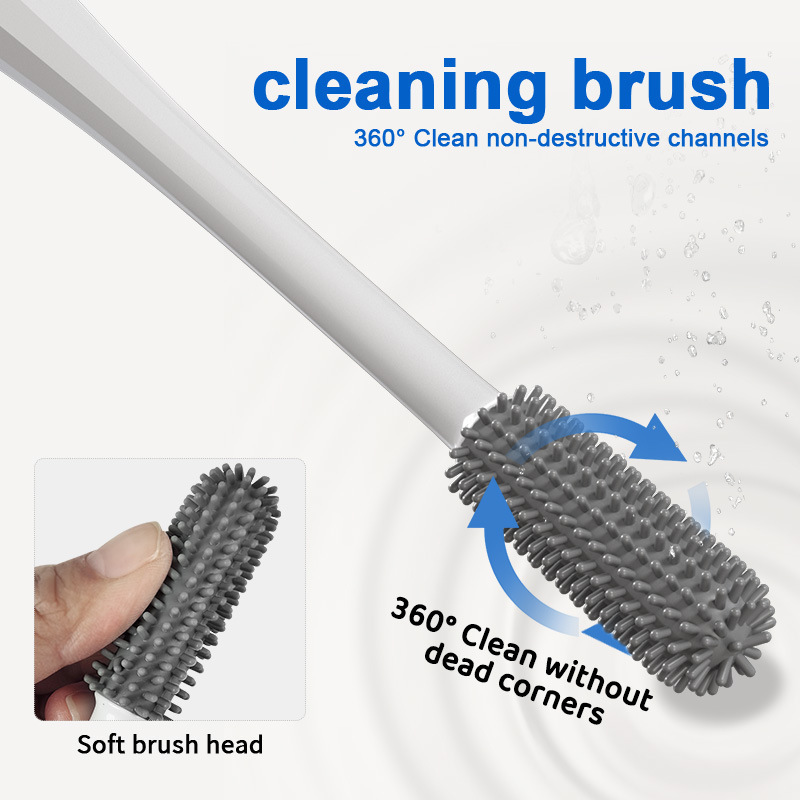 Men's aircraft cup cleaning brush name device cleaning brush silicone brush head channel cleaning tool adult sex products cross border