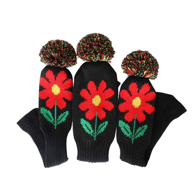 Cubierta de club de golf de punto cubierta de madera cubierta de tapa cubierta de club de golf Venta caliente transfronteriza