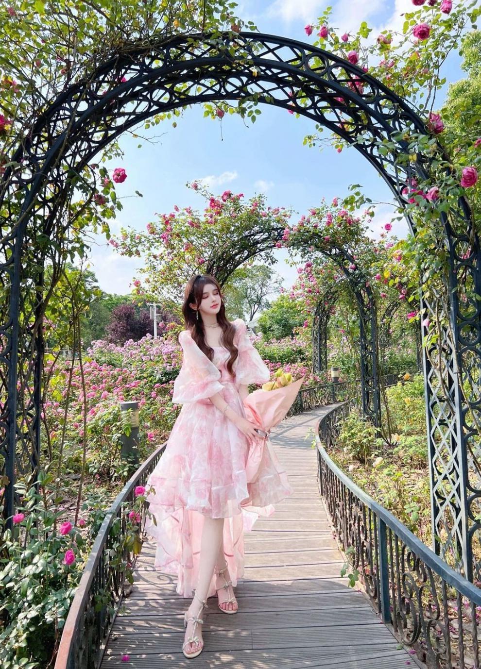 Women Princess Fairy Floral Sweet Dress Party Puff Sleeve Long Beach Dress Party | eBay Women Princess Fairy Floral Sweet Dress Party Puff Sleeve Long Beach Dress Party | eBay