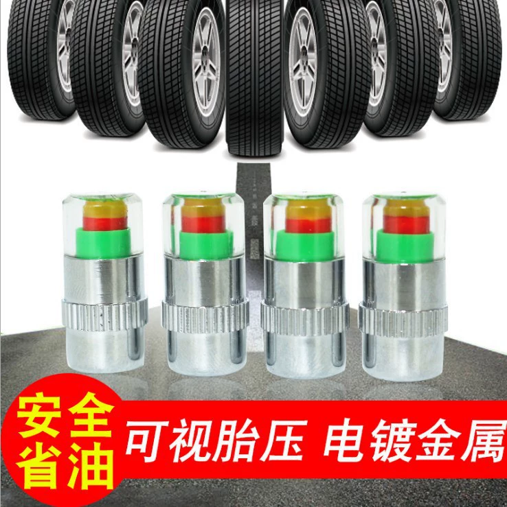 Автомобильный колпачок для обнаружения давления в шинах контрольный колпачок визуальное устройство предупреждения давления в шинах детектор давления в шинах колпачок для измерения давления в шинах 1 костюм 4