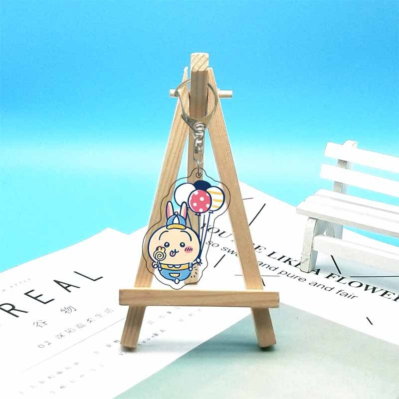 chiikawa ジイカワ ハチ小八 ins 漫画かわいいランドセル小さなペンダントアクリルキーホルダー|undefined